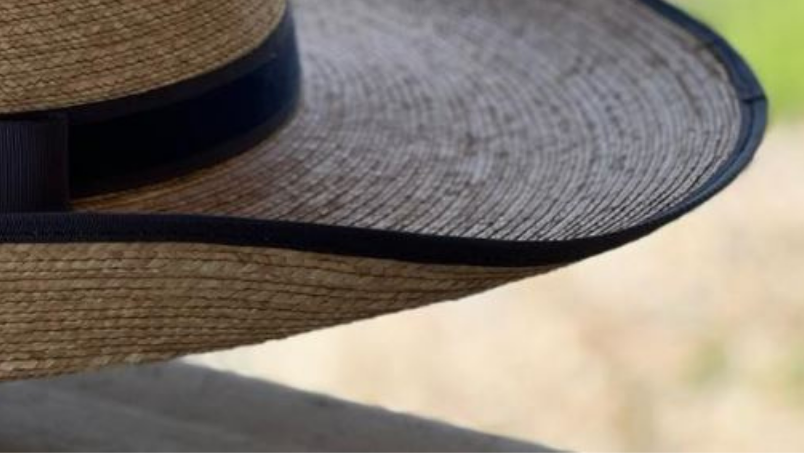 Jaxonbilt_Hats_are_Australian_made_palm_leaf_hats_and_crossbred_hats_for_cowgirls_and_cowboys_with_wide_brims_for_sun_protection_5”_brim_trim_on_edge_wide_crown_band_ribbon_bound_edge_dark_oak
