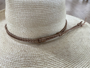 Thin Double Leather Plaited Crown Bands - Off the Shelf