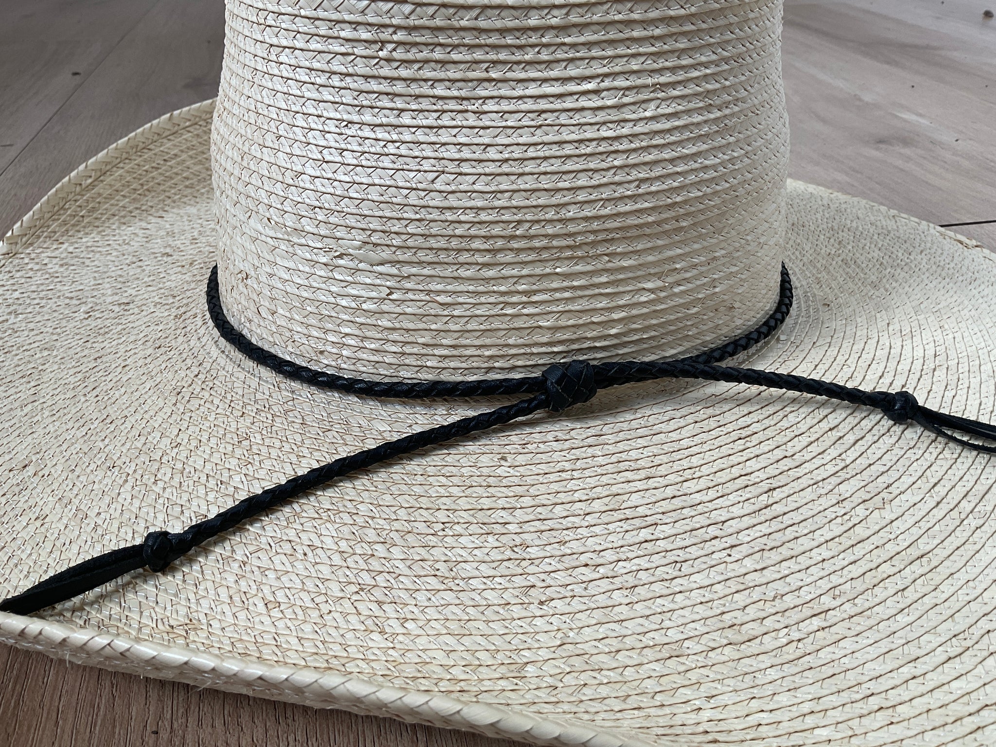 Thin Single Leather Plaited Crown Bands - Off the Shelf