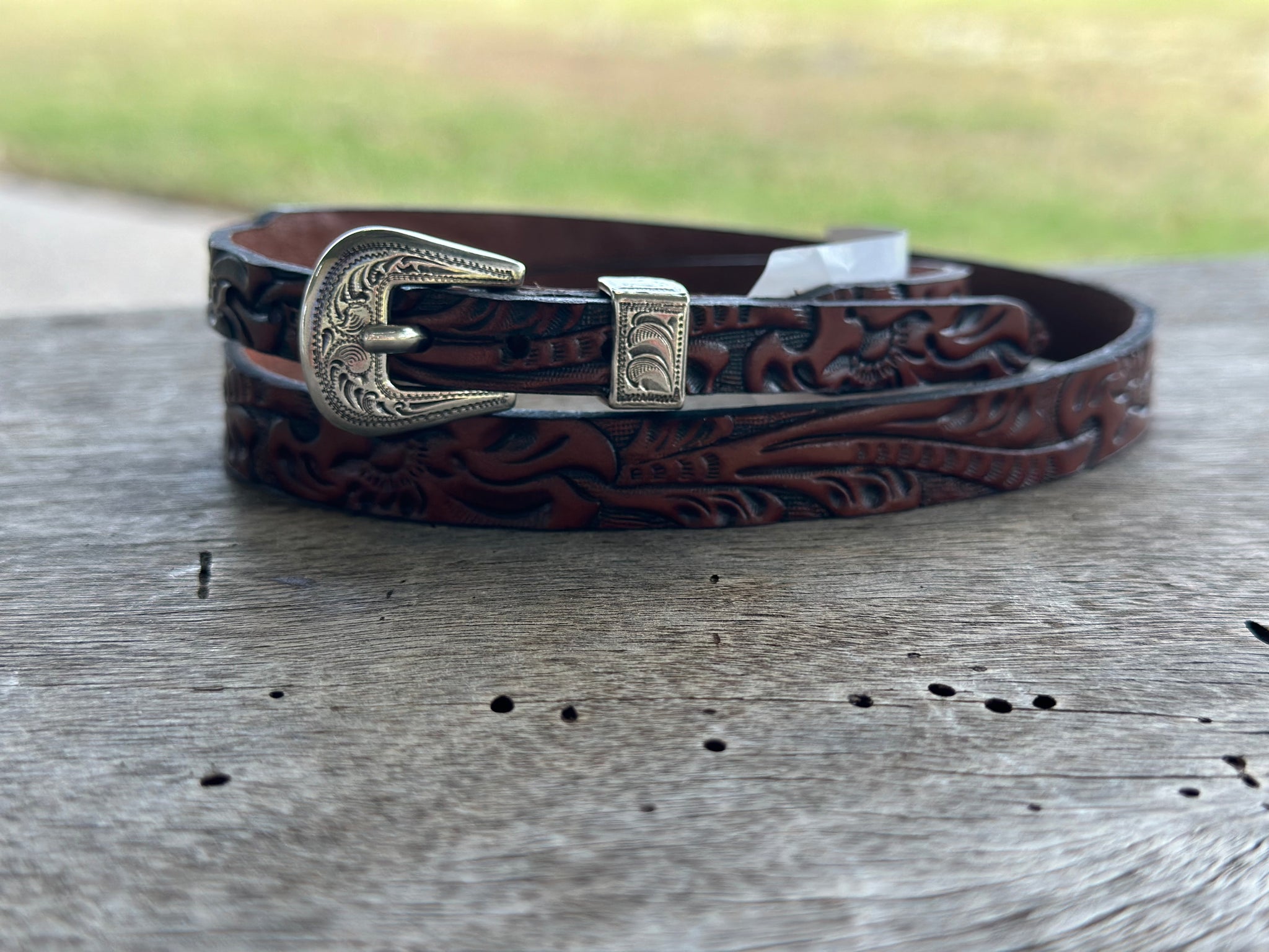 DARK BROWN PATTERNED CROWN BAND