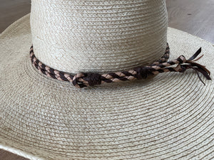Thick Double Leather Plaited Crown Bands - Off the Shelf
