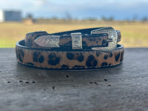 LEOPARD PRINT HIDE CROWN BAND