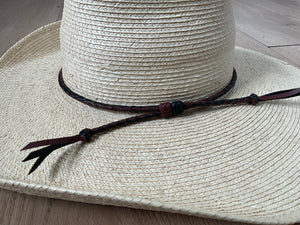 Thick Single Leather Plaited Crown Bands - Off the Shelf