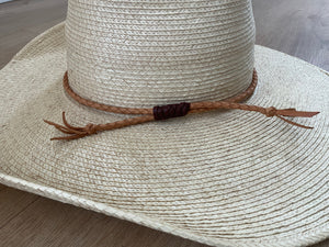 Thick Single Leather Plaited Crown Bands - Off the Shelf