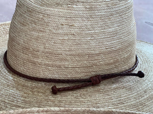 Thick Single Leather Plaited Crown Bands - Off the Shelf
